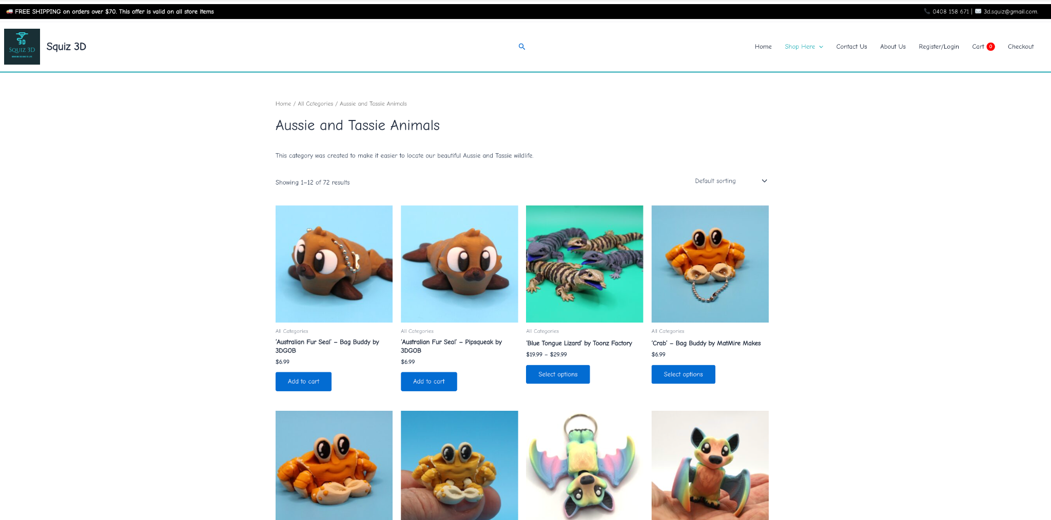 Squiz 3D website screenshot